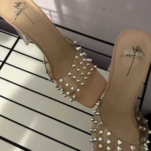 Michele Women's Studded Nude Heels